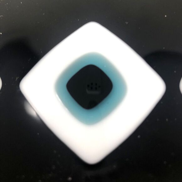 Gods Eye Studio Art Glass Trinket Dish Abstract 5.25” Fused Glass Signed G. King - Picture 7 of 8